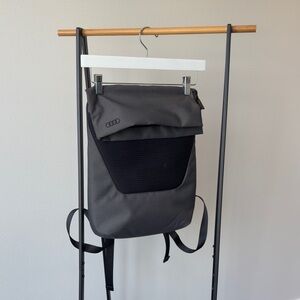 Audi Black and Gray Men's Backpack